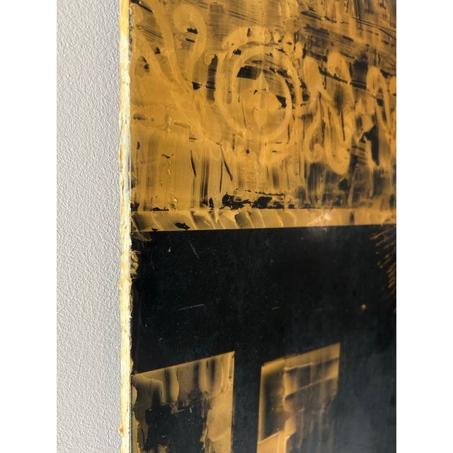 Black Claude De Luca Mixed Media Artwork- 2007, Signed For Sale - Image 8 of 12