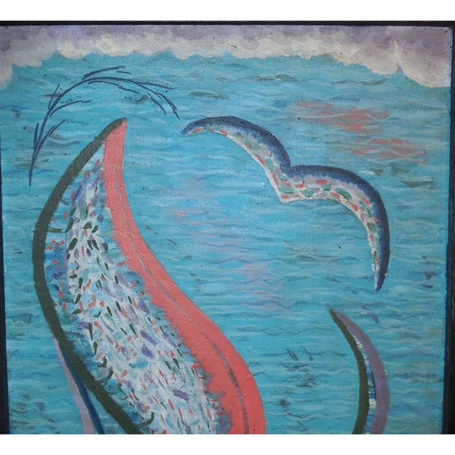 Ecstacy Modernist Abstract Painting by Floyd Brewer For Sale In Boston - Image 6 of 12