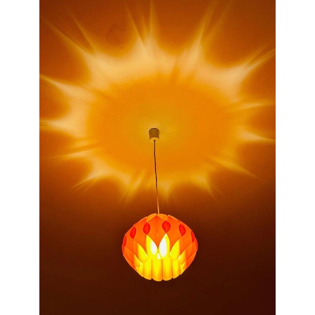 Butterfly pendant lamp, designed in 1968 by the Danish designer Lars Schiøler for Hoyrup Denmark This lamp was designed in...