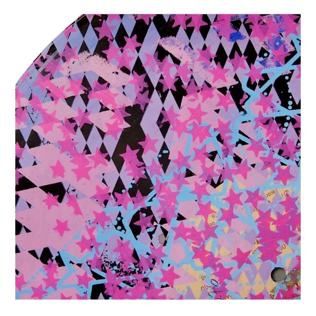 William Weege, Mixed Media Pop Art Abstract Painting on Vinyl Record LP Wall Sculpture Weege, 1976 For Sale - Image 9 of 9