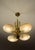 Art Deco Brass and Glass Chandelier, 1930s For Sale - Image 13 of 16