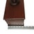 Antique Wood Box Dark Rustic Brown Diamond Design With Round Medallion For Sale - Image 15 of 18