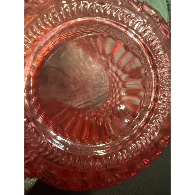 Traditional Vintage Fenton Ruby Red Hobnail Glass Vase – 7.5” – Beautiful Condition For Sale - Image 3 of 4
