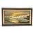 Listed Artist William Hoffman X Large Gold Gilt Framed Sunset Seascape 1970 For Sale