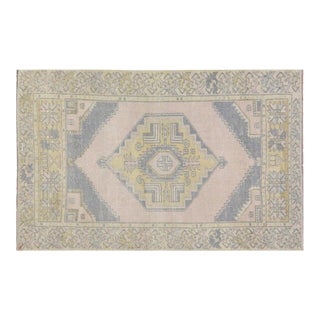 Vintage Turkish Anatolian Hand Knotted Wool Rug, 3'3''x5'2'' For Sale