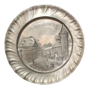 Mid 20th Century Albrecht Dürer Nuremberg Pewter Plate