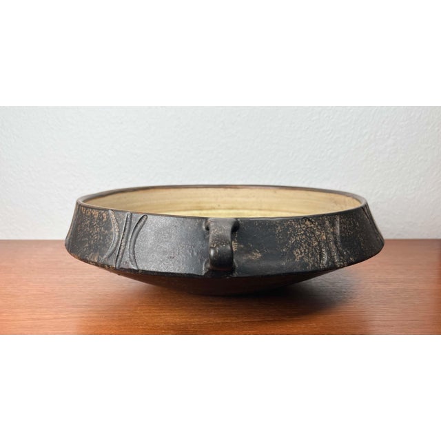 Large Mid-Century Modern Danish Studio Pottery Bowl from Lund Keramik, 1960s For Sale - Image 12 of 18