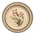 Wedgwood Creamware Botanical Specimen Plate With Pink Flowers and Brown Printed Border Dated 1862 For Sale