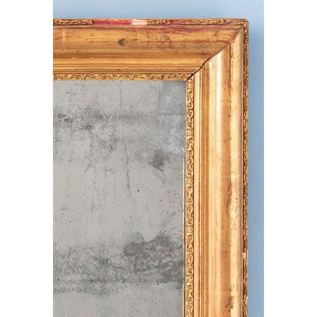 French Louis Philippe Gilt Gesso Mirror, 1850s For Sale - Image 5 of 8
