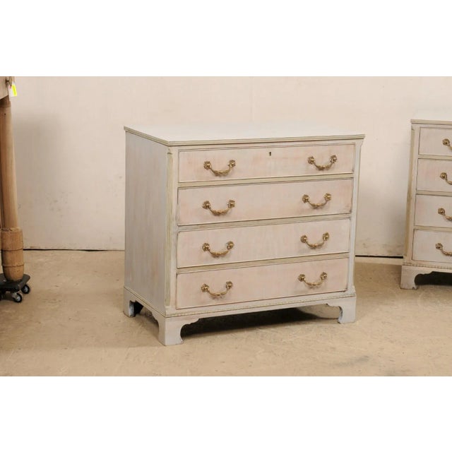 Vintage Pale Blue Chests of Drawers a Pair Chairish