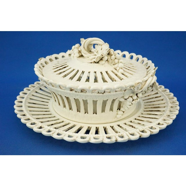 Ceramic Italian Centerpiece and Tray in Ceramic by Antonibon, Set of 2 For Sale - Image 7 of 18