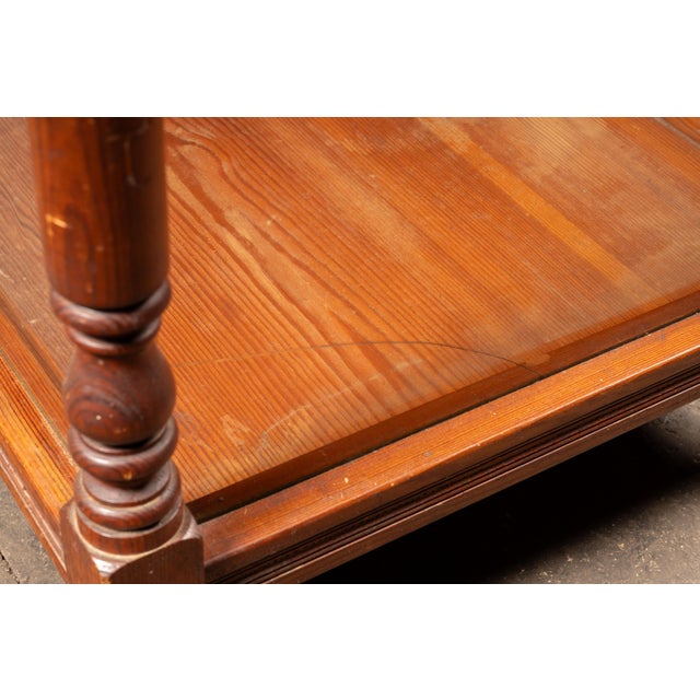 Late 19th Century Tall Victorian Oak Rolling Glass Display Cabinet For Sale - Image 11 of 12