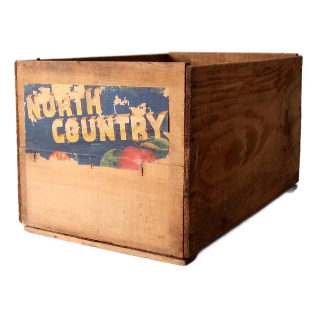 Vintage North Country Orchard Crate For Sale