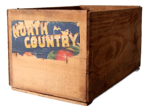 Vintage North Country Orchard Crate