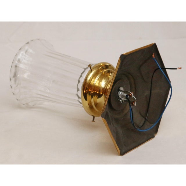 Art Nouveau Brass Ceiling Lamp, 1890s For Sale - Image 9 of 12