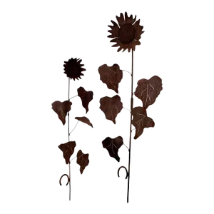 Pair of Vintage Ornamental Garden Stakes