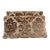 Pair of Cut Velvet Lumbar Pillows, Taupe-Brown Damask, Antique Style For Sale