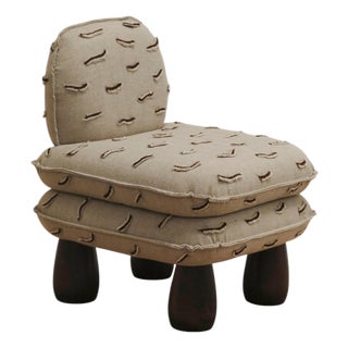 Elephant Chair in Stained Ash Wood and Upholstery by Szymon Keller For Sale
