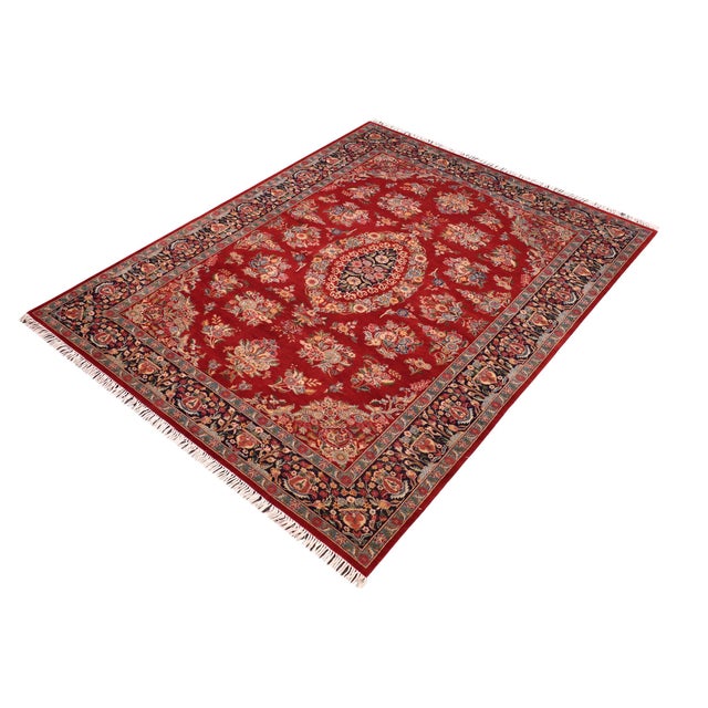 Designed with mesmerizing intricacy and gorgeous color palette, this hand-knotted masterpiece demonstrates the beauty and...