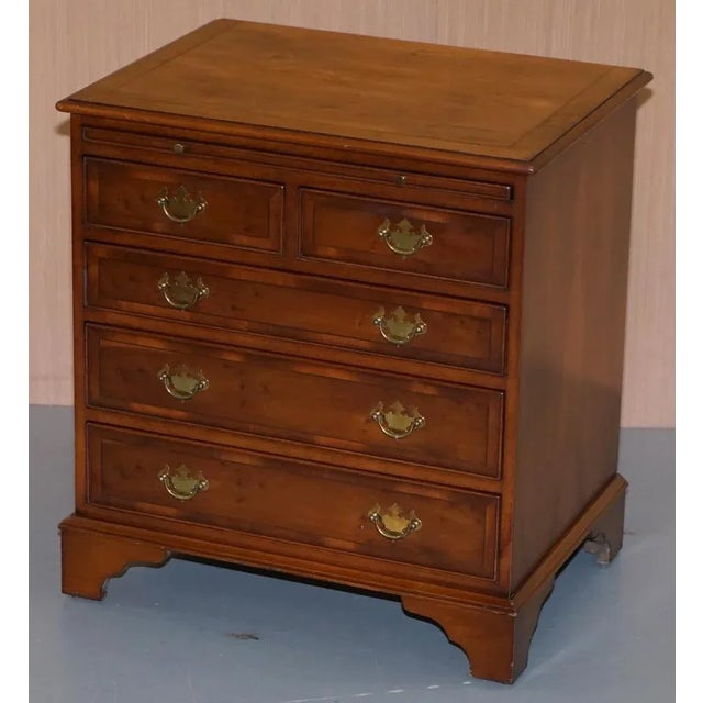 Burr Yew Wood Chest of Drawers For Sale - Image 3 of 18