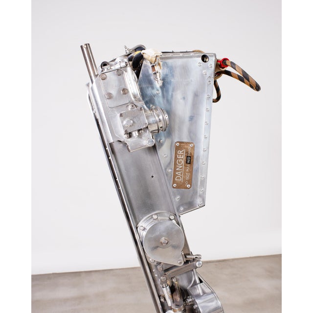 Chrome Martin-Baker Mk2 Ejection Seat, Polished Aluminum, Mid-Century Art For Sale - Image 8 of 18
