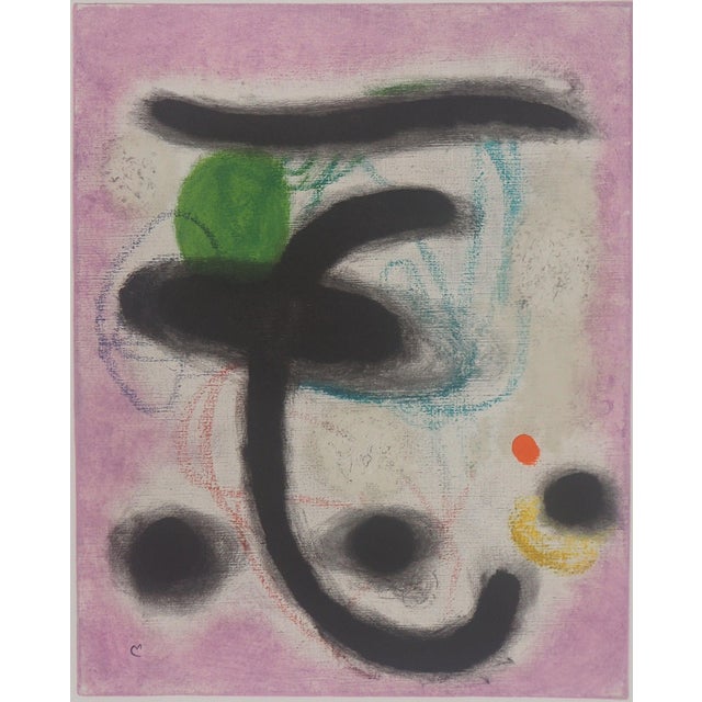 Joan Miro, Portrait of a Woman, Lithograph For Sale
