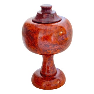 Large 20th Century Brown Box in Burled Wood, France, 1970s For Sale