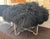 Black Pair of Jonathan Adler Black Mongolian Lamb Fur Lucite Benches / Ottoman’s For Sale - Image 8 of 12