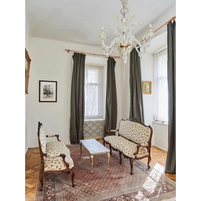 Antique sofas from the 18th century from Parisian workshops. The sofas are completely restored: in the workshops of an...