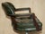 Vintage Chesterfield Captain's Chair in Bottle Green Tufted Leather For Sale - Image 11 of 18
