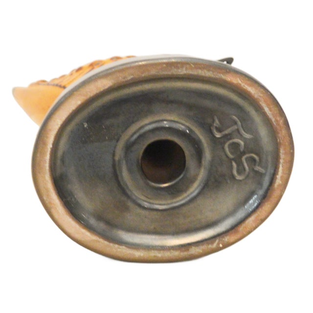 Mid-Century j.c. Seagraves Pottery Bird Flower Holder and Candlestick For Sale - Image 9 of 9