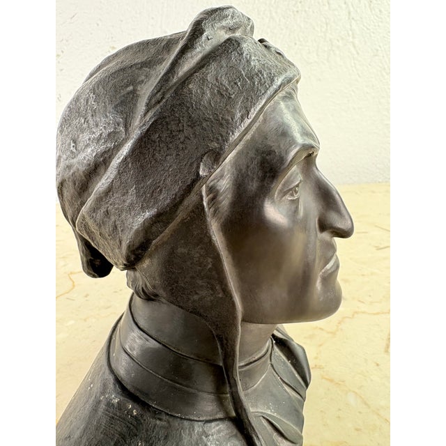 Drawing/Sketching Materials Vintage Terra-Cotta Bust of Dante’s For Sale - Image 7 of 11