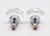 Pair of Vintage 1.062 In. Octagon Clear Glass Cabinet Knobs For Sale - Image 4 of 4