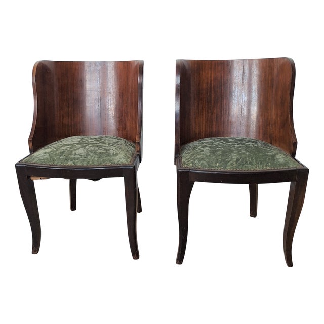 Art Deco Chairs, 1930s, Set of 2 For Sale