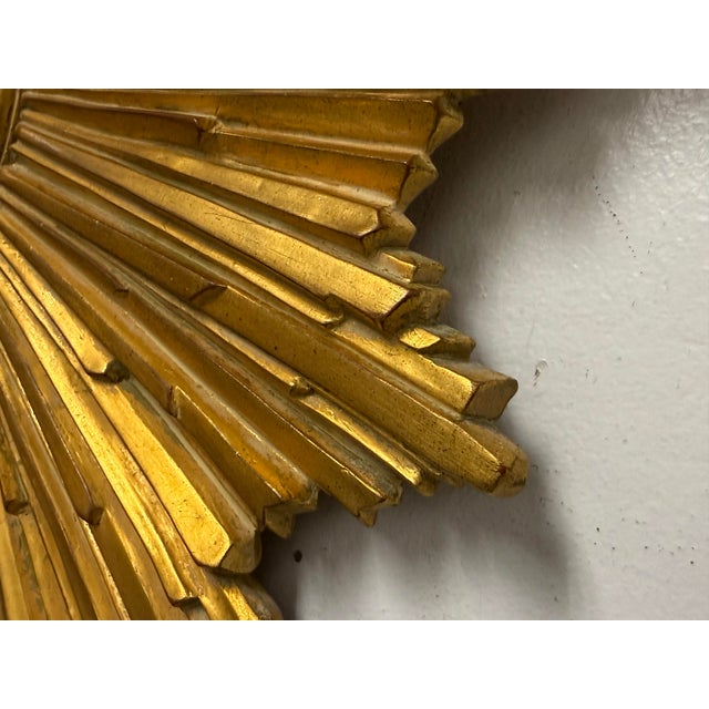 Gold Carol Canner for Carvers Guild Starburst Mirror For Sale - Image 8 of 12