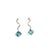 Natural Aquamarine Diamond Earrings 14k Gold 8.15 TCW Certified For Sale - Image 13 of 13