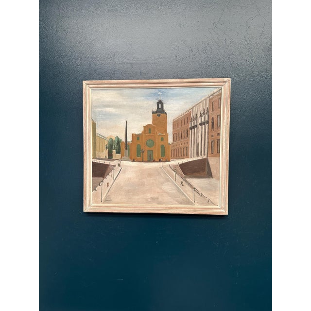 Stig Granzow, Slottbacken, 1950s, Oil on Canvas, Framed For Sale - Image 17 of 17