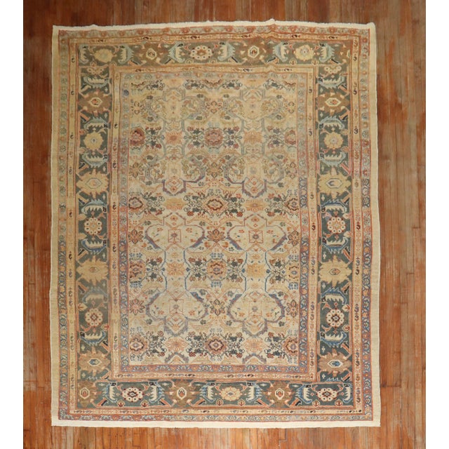 Antique Persian Mahal Rug For Sale - Image 9 of 18