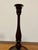 Brown Pair English Turned Elm and Brass Candlesticks, Circa 1900 For Sale - Image 8 of 12