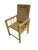 Characterful armchair for children, made from beech wood with subtile vertical slats and a woven wicker seat and backrest....
