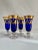 Traditional Arte Italica Medici 24-K Gold Cobalt Blue Champagne Flutes - Set of 4 For Sale - Image 3 of 6