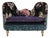 Mackenzie Childs Whimsical Upholstered Loveseat Settee For Sale
