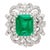 GIA Certified 3.75 Carat Colombian Emerald in Art Deco 18K Gold and Diamond Ring, Size 7 For Sale