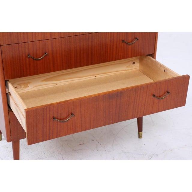 Brown Vintage Chest of Drawers, 1960s For Sale - Image 8 of 11