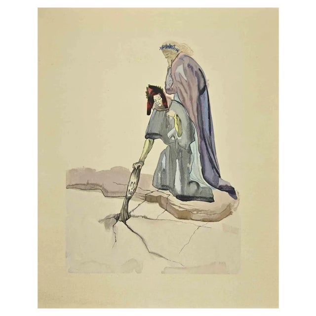 Salvador Dali, The Traitors, Woodcut Print, 1963 For Sale