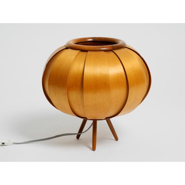 Wood Veneer Tripod Lamp by Stanislav Kučera for Úluv, Czech, 1960s For Sale - Image 15 of 16