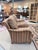 Transitional Pair of Late 20th Century Wesley Hall Hartwell Striped Lounge Chairs For Sale - Image 3 of 10