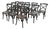 Restoration Hardware Metal Madeleine Side Chairs, Set of Twelve For Sale