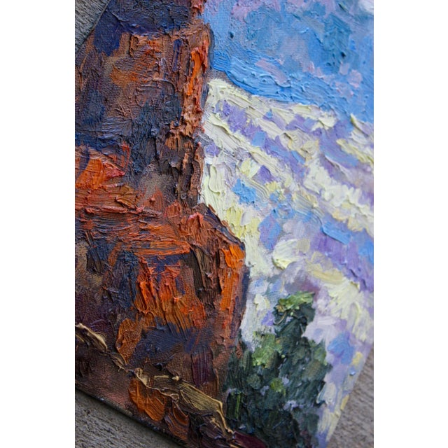 2020s "Grand Canyon" Contemporary Impasto Landscape Oil Painting For Sale - Image 5 of 12