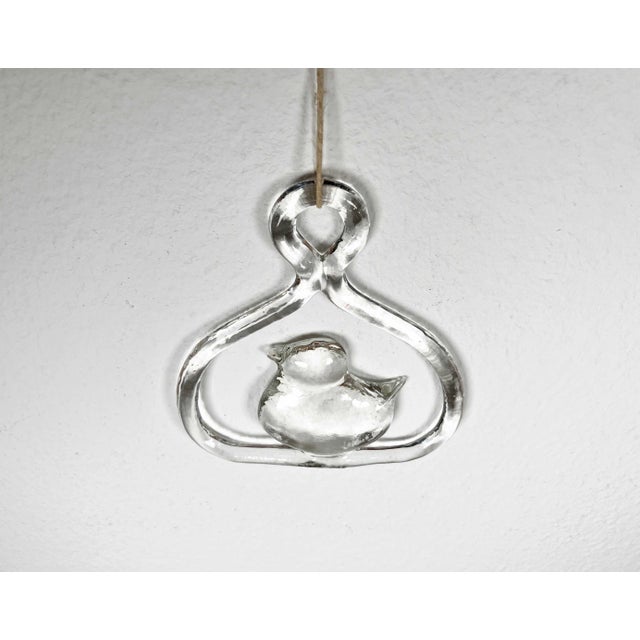 Vintage Swedish Bird Window Decoration in Glass by Bertil Vallien for Kosta Boda, 1970s For Sale - Image 5 of 10